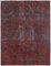 Large Vintage Red Overdyed Area Rug, Image 1