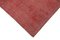 Large Vintage Red Overdyed Area Rug, Image 4