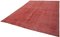 Großer roter überfärbter Vintage Teppich 3