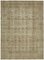 Large Vintage Beige Area Rug 1