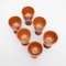 Earthenware Wine Cups, 1950s, Set of 6, Image 7