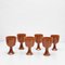 Earthenware Wine Cups, 1950s, Set of 6 4