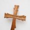 Traditional Artwork Wooden Religious Cross, 1950s 4