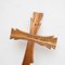 Cruz religiosa de madera con obras de arte tradicionales, años 50, Imagen 8