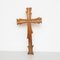 Cruz religiosa de madera con obras de arte tradicionales, años 50, Imagen 10