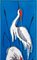 Rusha Cranes Wall Plaque in Glazed Ceramic, West Germany, 1960s 6