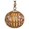 Mid-Century Globe Pendant Light in Rattan and Bamboo, Italy, 1960s, Image 2