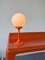 Orange Kugel Schreibtischlampe, 1970er 3