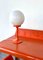 Lampe de Bureau Globe Orange, 1970s 1