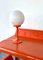 Orange Kugel Schreibtischlampe, 1970er 1