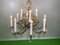 Lámpara de araña Lustre de cristal flameado al estilo de Maria Theresien, años 60, Imagen 7