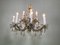 Flamed Crystal Luster Chandelier in the style of Maria Theresien, 1960s 8