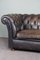 Chesterfield Brown Leather Sofa 5