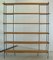 Vintage Metal & Oak Shelf 1