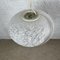 Lámpara colgante de cristal de Murano jaspeado, años 80, Imagen 2