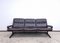 Black Leather Armchair Sofa & Armchair, Set of 2, Image 7