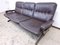 Schwarzes Leder Sofa & Sessel, 2er Set 2