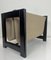 Magazine Rack in Wood and Suede Leather in the style of Aksel Kjersgaard, 1960s 2