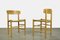 Beech Model J39 Dining Chairs by Børge Mogensen for F.D.B. Mobler, Denmark, 1970s, Set of 2 2