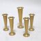 Scandinavian Brass Candleholders, 1960s, Set of 5 6