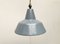 Lámpara colgante de taller Emaille Mid-Century, años 60, Imagen 17