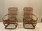 Armchairs with Bamboo Armrests attributed to Tito Agagoli, 1960, Set of 4, Image 2