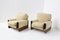 Sessel aus Holz & Stoff, 1970er, 2er Set 3