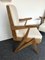 Vintage Mid-Century Modern Italian Compass Wood Armchairs by Le Corbusier, 1960s, Set of 2 12