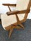 Vintage Mid-Century Modern Italian Compass Wood Armchairs by Le Corbusier, 1960s, Set of 2, Image 14