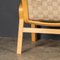 Mid-20thc Danish Beech Framed Chairs & Ottoman by Bruno Mathsson, 1978, Set of 3, Image 32