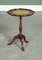 Vintage Green Leather Top Plant Wine Side Stand on Tripod Feet, 1960s, Image 1
