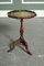 Vintage Green Leather Top Plant Wine Side Stand on Tripod Feet, 1960s 3
