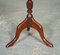 Vintage Green Leather Top Plant Wine Side Stand on Tripod Feet, 1960s 8