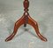 Vintage Green Leather Top Plant Wine Side Stand on Tripod Feet, 1960s, Image 8