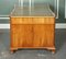 Georgian Directors Twin Pedestal Walnut Desk with Green Leather Top, 1980s 8