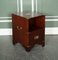 Vintage Kennedy Military Campaign Mahogany Nightstand from Harrods, 1970s, Image 1