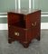 Vintage Kennedy Military Campaign Mahogany Nightstand from Harrods, 1970s 3