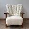 Mid-Century French Oak Armchair from Guillerme Et Chambron, 1960s 1