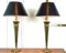 Empire Brass Table Lamps, 1970s, Set of 2 3