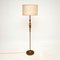 Vintage Teak, Messing & Keramik Stehlampe, 1960er 1