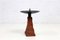 Brutalist Teak & Metal Candleholder ,1960s 4