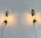 Wall Lamps in Glass and Chromed Metal from Veca, Italy, 1970s, Set of 2 4