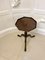 Antique 18th Century George III Figured Mahogany Kettle Stand or Lamp Table, 1780s, Image 2