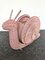Revistero italiano Caracol de ratán rosa, años 70, Imagen 6