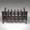 Vintage English Gothic Revival Iron Fire Basket, 1950s 5