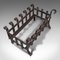 Vintage English Gothic Revival Iron Fire Basket, 1950s 7