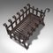 Vintage English Gothic Revival Iron Fire Basket, 1950s, Image 6