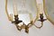 Antique French Gilt Wood Wall Sconces with Mirrors, Set of 2 6