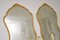 Antike französische Wandleuchten aus vergoldetem Holz mit Spiegeln, 2 . Set 7