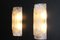 Große Murano Glas Wandlampen aus Alabaster, 1990, 2er Set 6